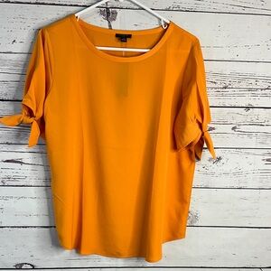 Ann Taylor Bright Orange Blouse